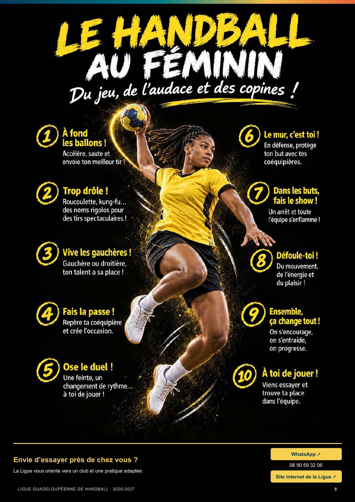Page 8 — Le handball au féminin