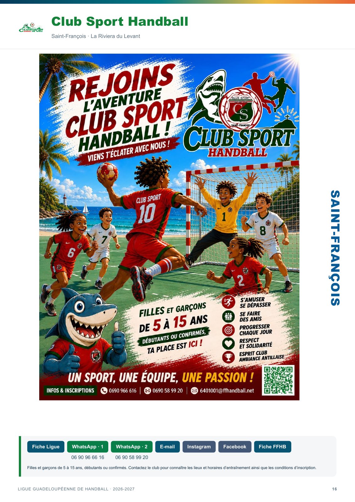 Page 16 — Club Sport Handball — jeunes