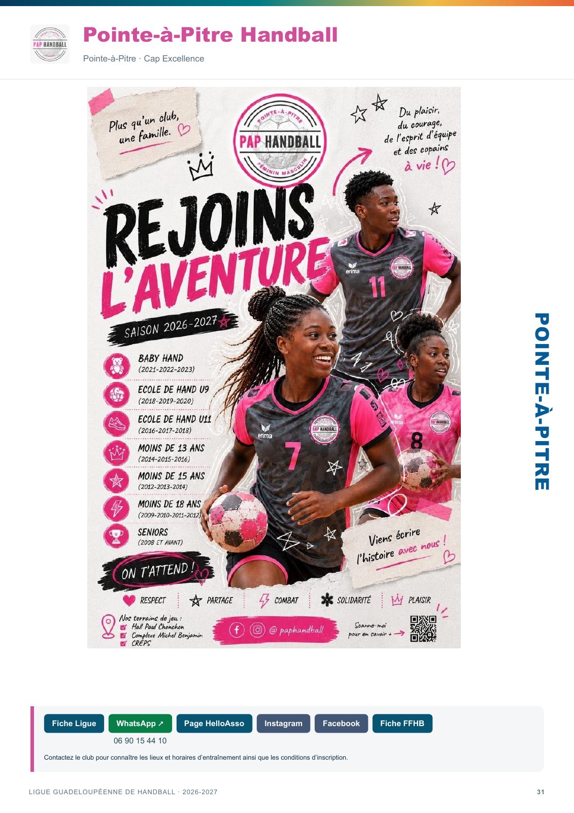 Page 31 — Pointe-à-Pitre Handball