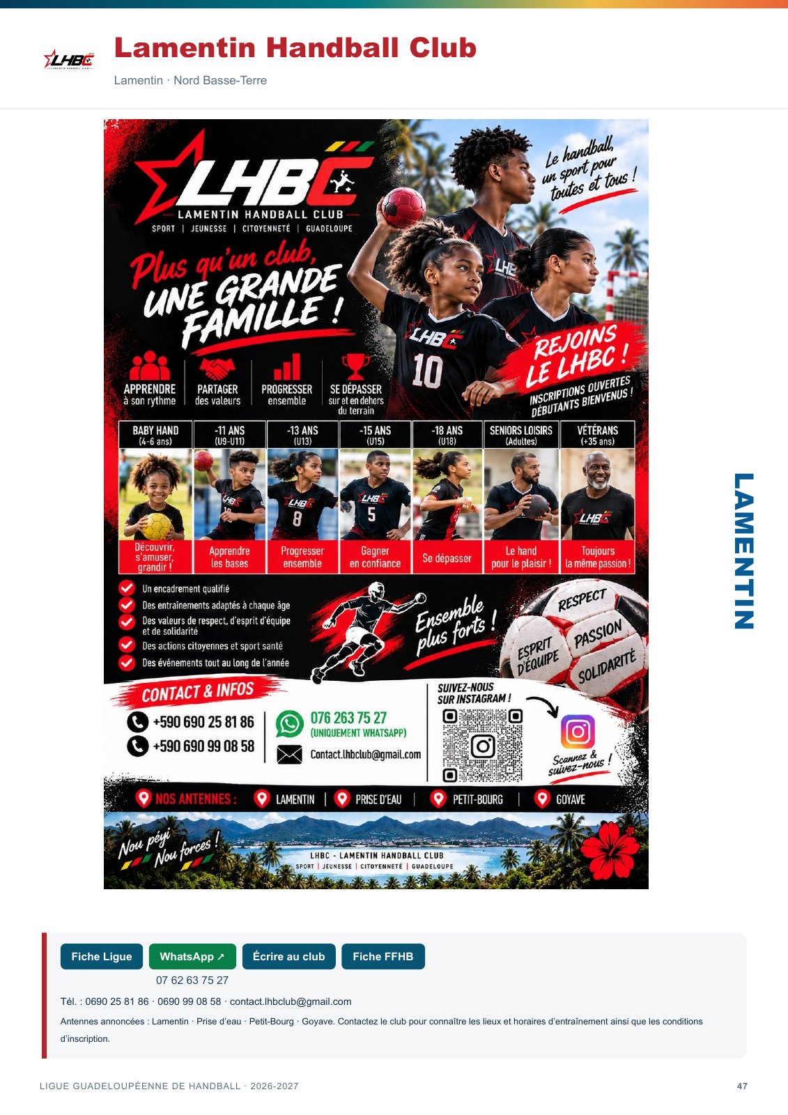 Page 47 — Lamentin Handball Club